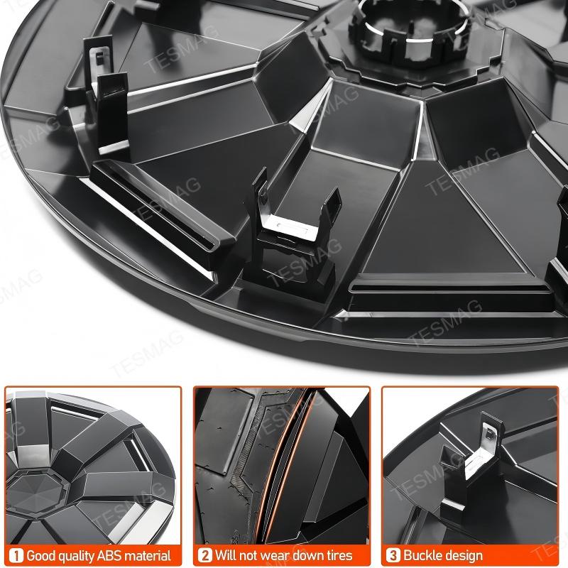 Matte Black Wheel Covers for Tesla Cybertruck