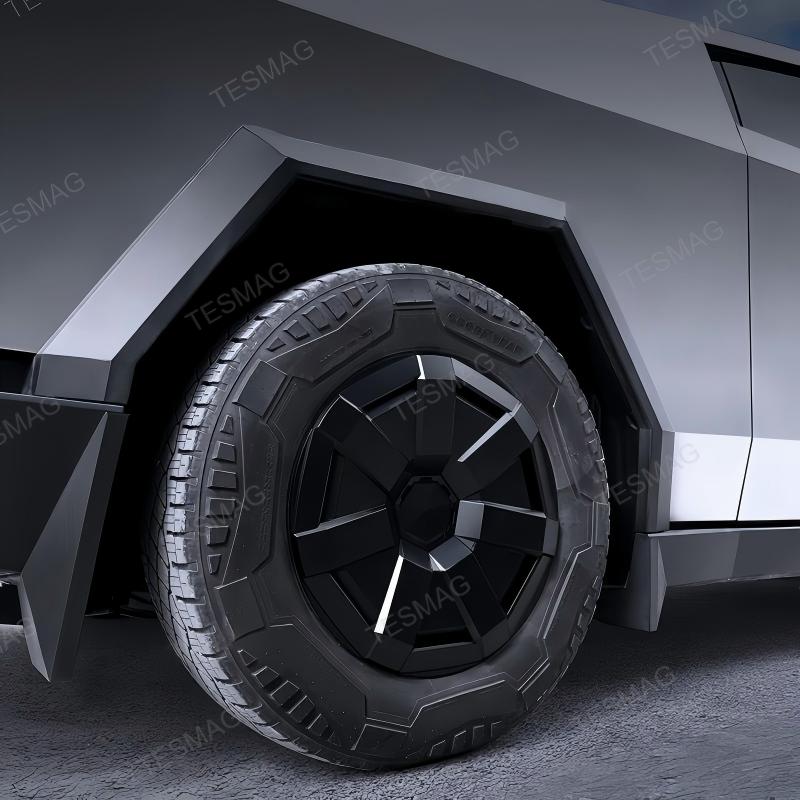 Matte Black Wheel Covers for Tesla Cybertruck