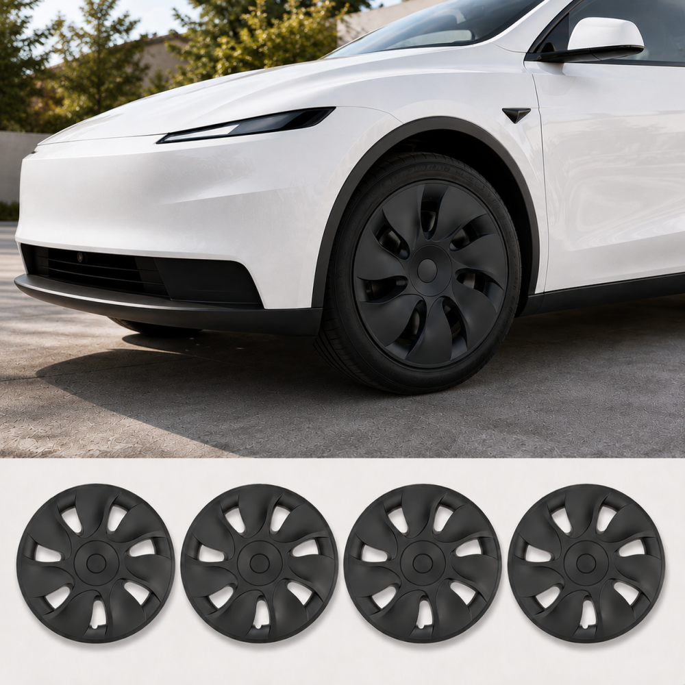 18-Inch Cyclone-Style Aperture Wheel Covers for Tesla Model Y Standard 2026+ 