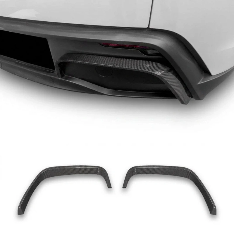 Real Carbon Fiber Rear Bumper Side Trim for Tesla Model Y Juniper Premium 2025+