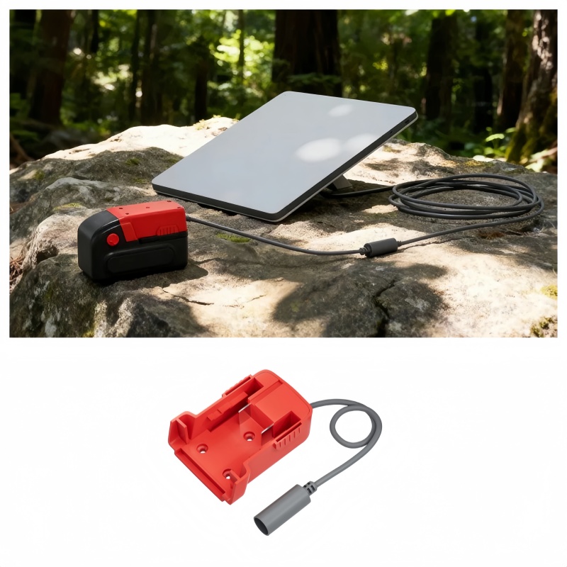 Milwaukee M18 18V Battery to DC Power Adapter Compatible with Starlink Mini