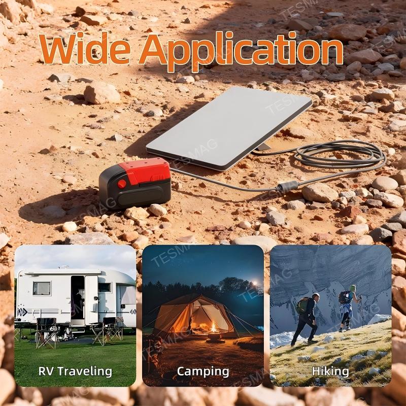 Milwaukee M18 18V Battery to DC Power Adapter Compatible with Starlink Mini