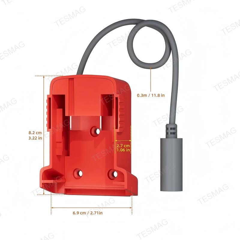 Milwaukee M18 18V Battery to DC Power Adapter Compatible with Starlink Mini