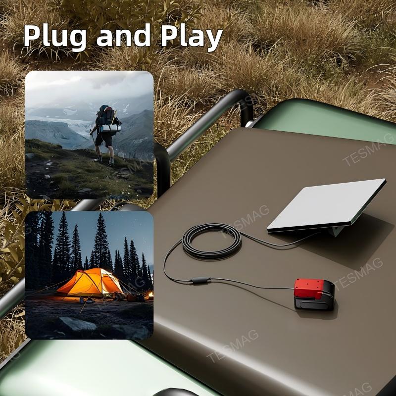 Milwaukee M18 18V Battery to DC Power Adapter Compatible with Starlink Mini