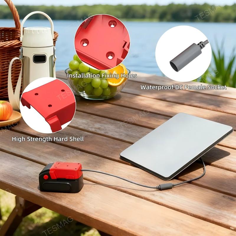 Milwaukee M18 18V Battery to DC Power Adapter Compatible with Starlink Mini