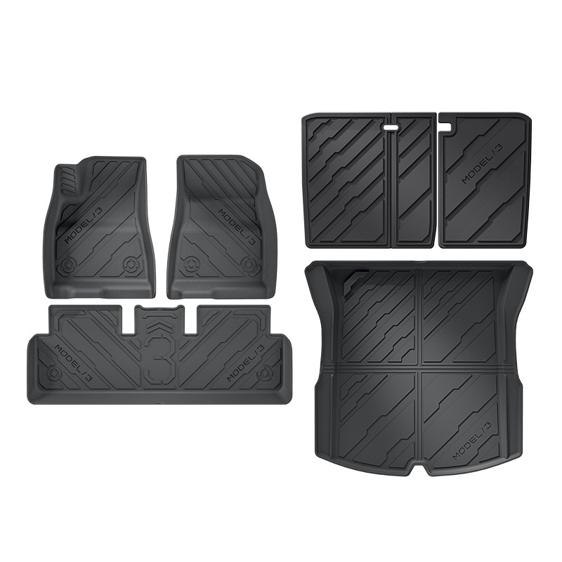 Model 3 Highland Cybertruck Style All-weather Cargo Liner and Floor Mat