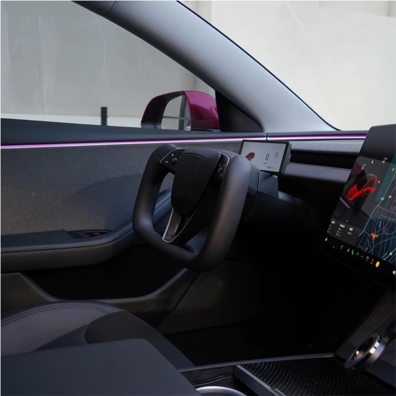 Tesla Model 3 Highland Yoke Plaid Steering Wheel