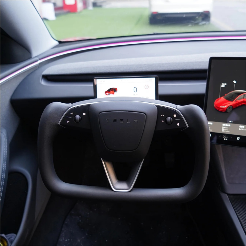 Tesla Model 3 Highland Yoke Plaid Steering Wheel