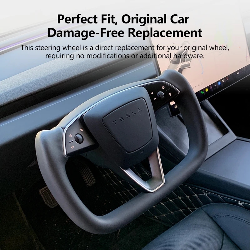Tesla Model 3 Highland Yoke Plaid Steering Wheel