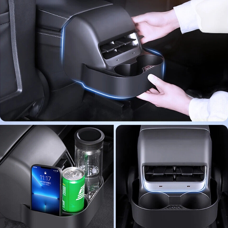 Tesla Model 3/Y Backseat Double Cup Holder & Phone Holder
