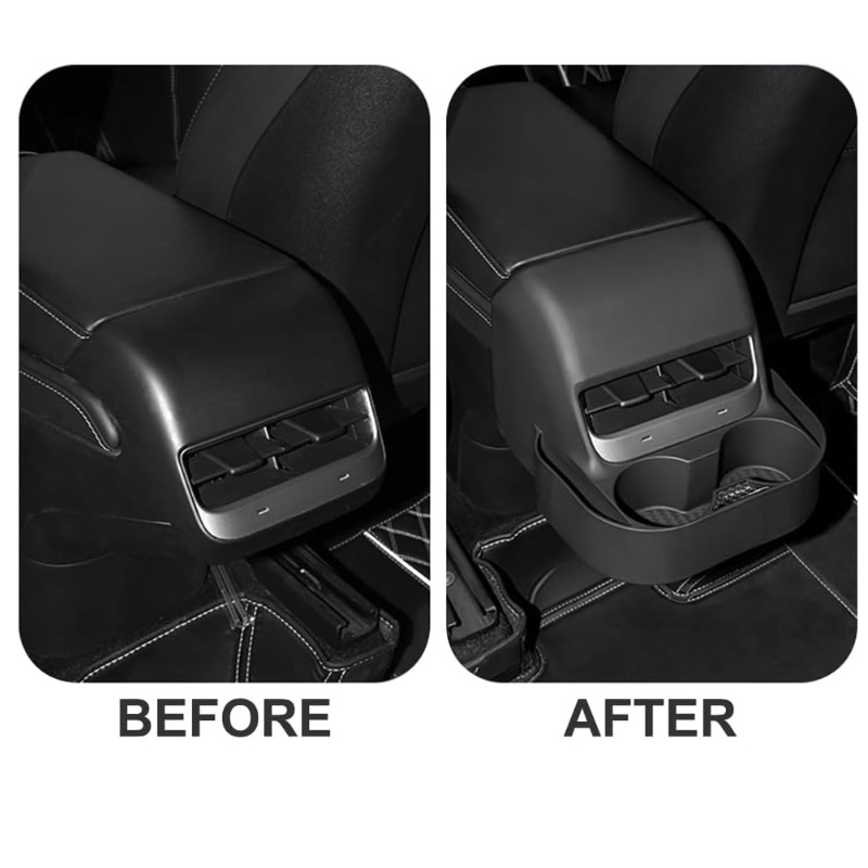 Tesla Model 3/Y Backseat Double Cup Holder & Phone Holder