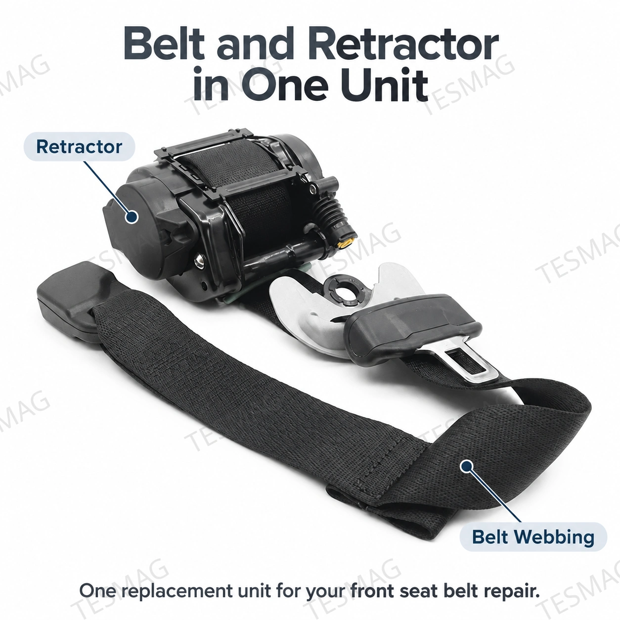 Front Seat Belt Assembly for Tesla Model 3 2017–Oct 2023 | 1105821-C1/1105822-C1