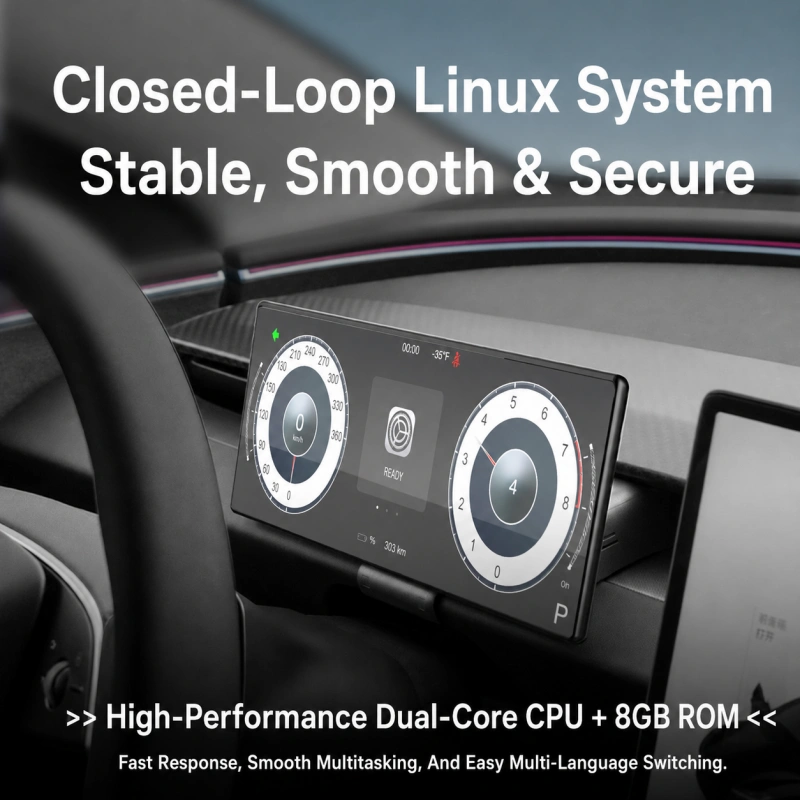 Model 3/Y F9 9 Inches Touch Screen Carplay/Android Auto Smart Dashboard