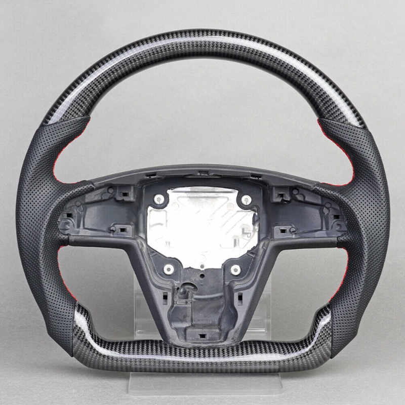 Model S LED Sport Carbon Fiber Steering Wheel 2021+