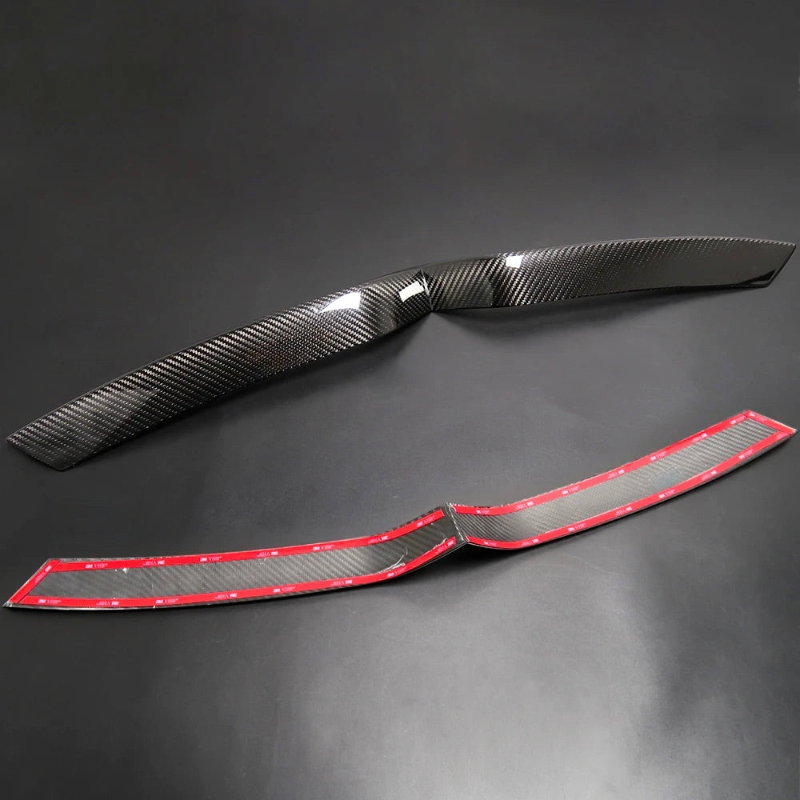 Model X Front End Inlay - Real Molded Carbon Fiber（2017-2024）