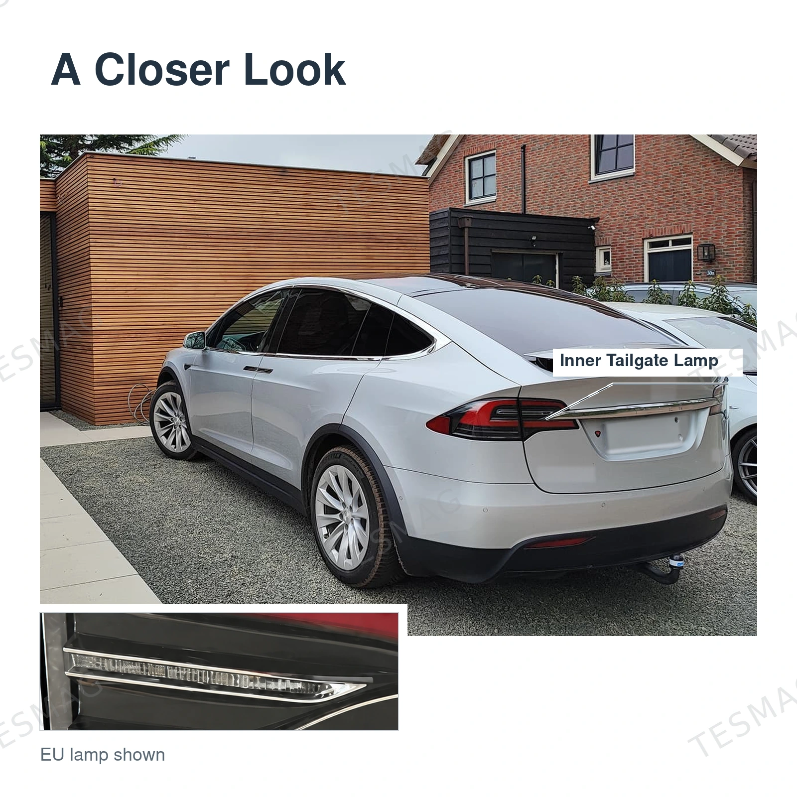 Tesla Model X Inner Tail Light 2016–2020 | EU/US, Left or Right