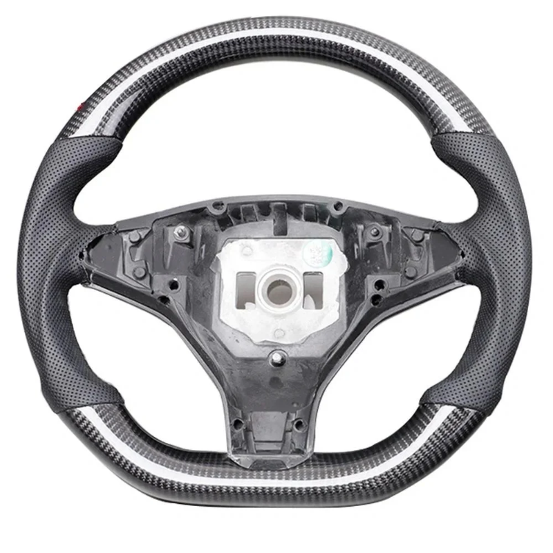 Model X/S Rounded Alcantara Carbon Fiber Steering Wheel（2016-2020）