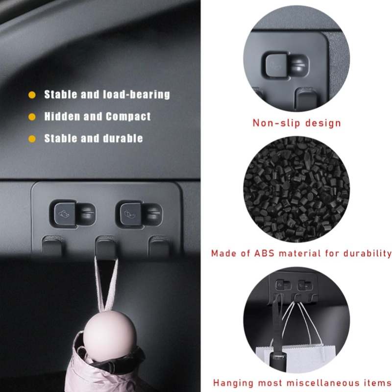 Tesla Model Y Cargo Bay Storage Hooks