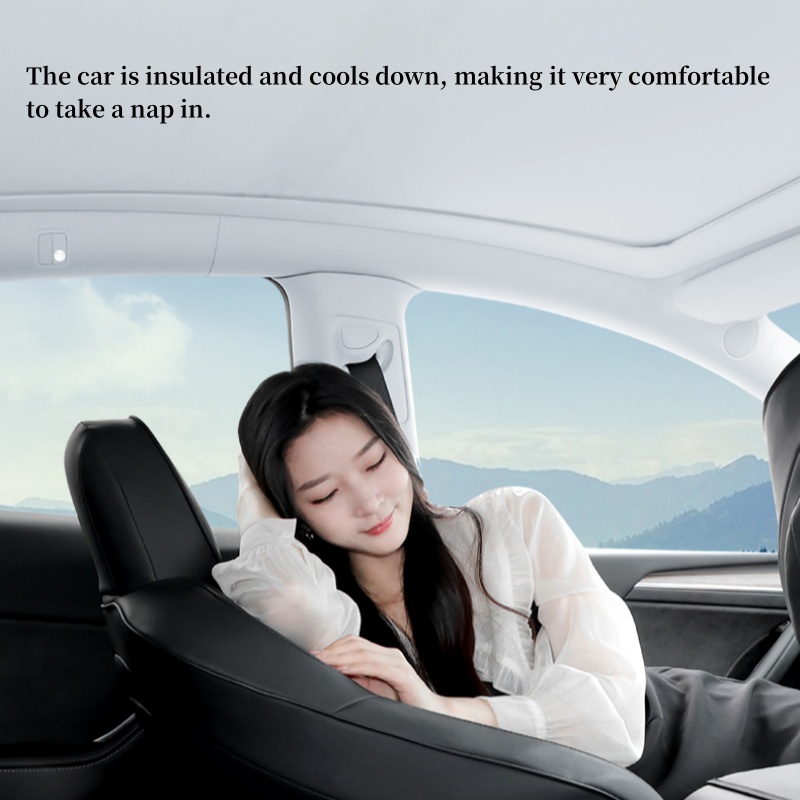 Model Y Integrated Electric Retractable Glass Roof Sunshade