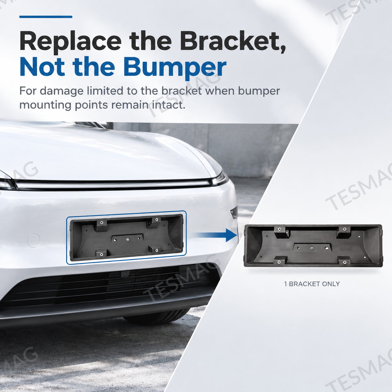 EU Front License Plate Bracket for Tesla Model Y Juniper 2025–2026
