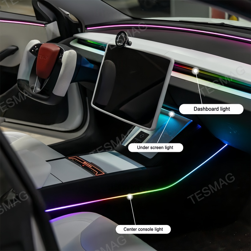 Multi-Zone Ambient Light Kit for Tesla Model Y Juniper 2025+