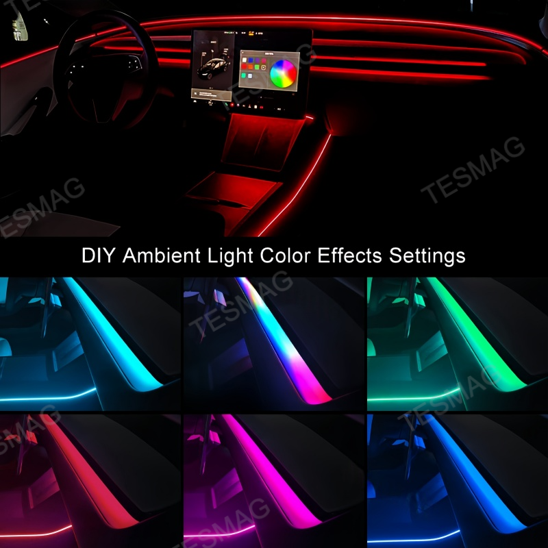 Multi-Zone Ambient Light Kit for Tesla Model Y Juniper 2025+