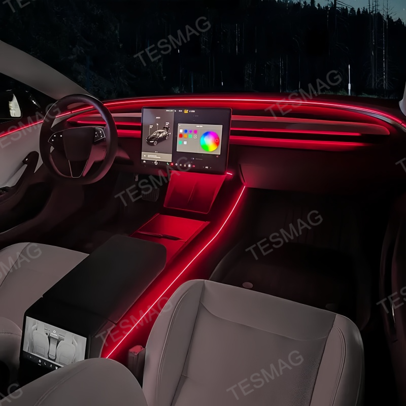 Multi-Zone Ambient Light Kit for Tesla Model Y Juniper 2025+