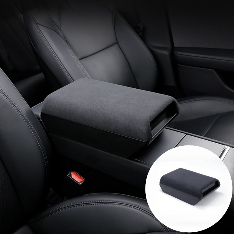 Multipurpose Hidden Storage Box with Armrest Cover for Tesla Model 3/Y