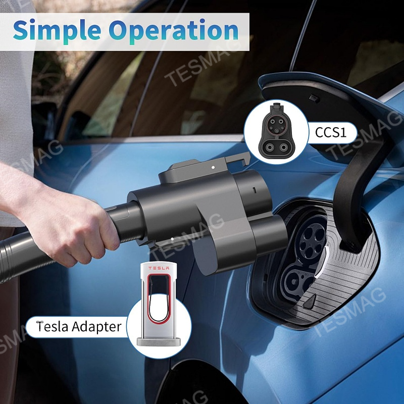 NACS to CCS1 Conversion Heads for Tesla Adapter