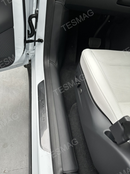 Napa Leather Front and Rear Door Sill Protector for Tesla Model Y Juniper 2025+