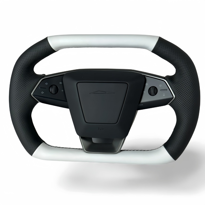 Napa Leather Squircle Steering Wheel for Tesla Cybertruck