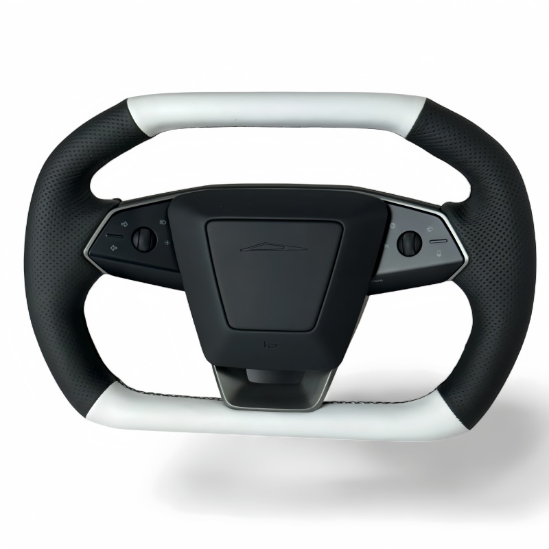 Napa Leather Squircle Steering Wheel for Tesla Cybertruck