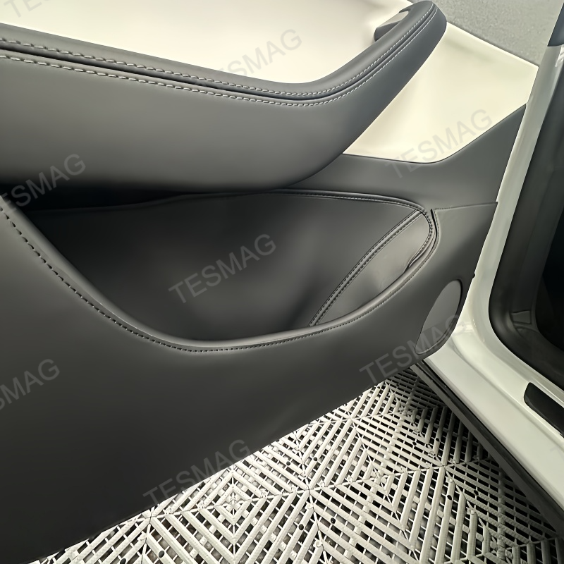 Nappa Leather Door Anti-Kick Mats for Tesla Model Y Juniper 2025+
