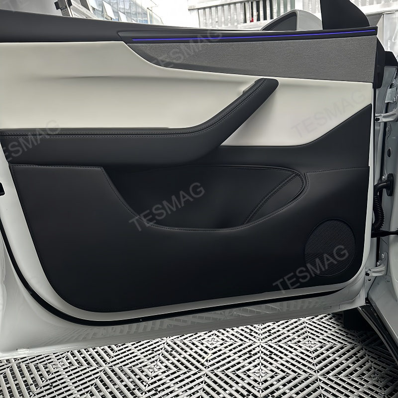 Nappa Leather Door Anti-Kick Mats for Tesla Model Y Juniper 2025+