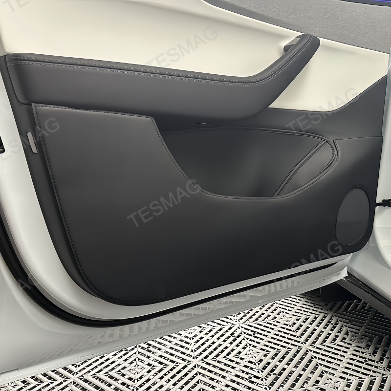 Nappa Leather Door Anti-Kick Mats for Tesla Model Y Juniper 2025+