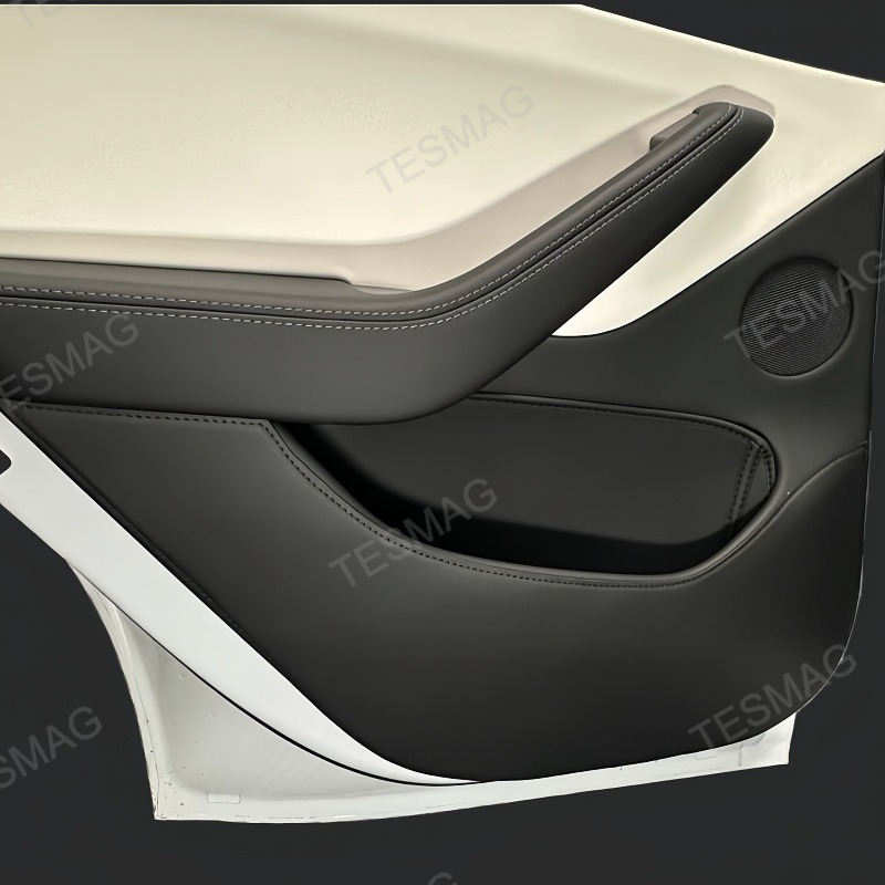 Nappa Leather Door Anti-Kick Mats for Tesla Model Y Juniper 2025+