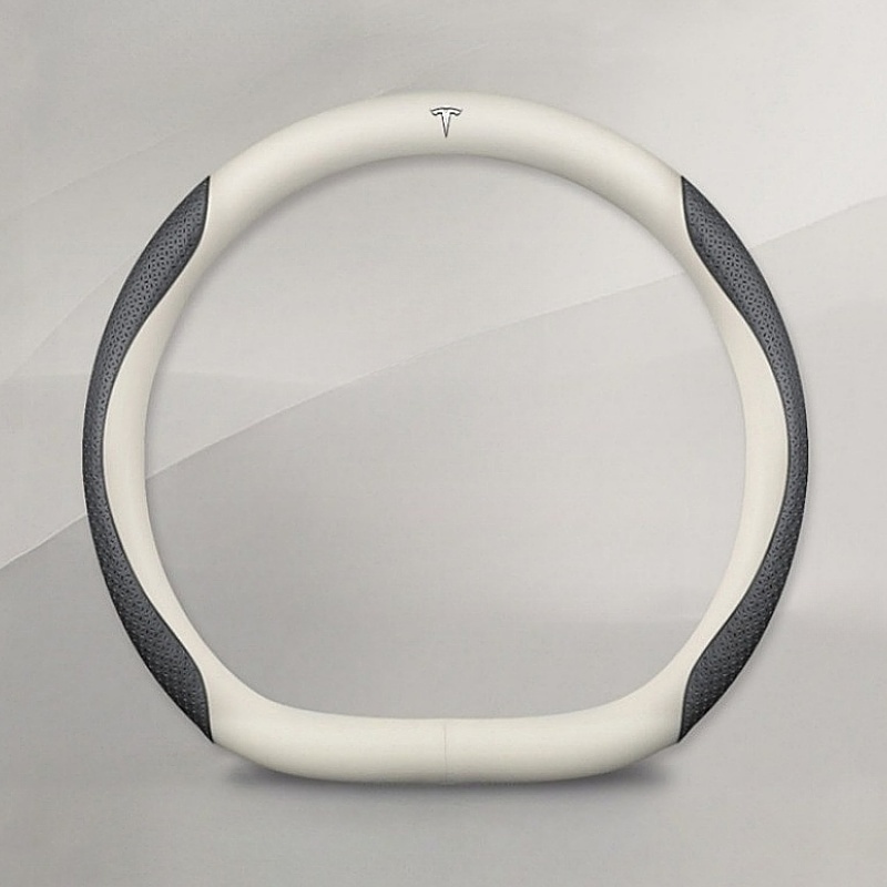 Nappa Leather Steering Wheel Cover for Tesla Model 3/Y