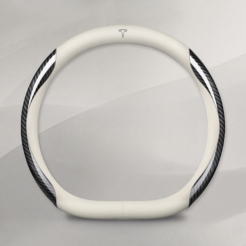 Nappa Leather Steering Wheel Cover for Tesla Model 3/Y