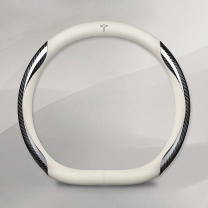 Nappa Leather Steering Wheel Cover for Tesla Model 3/Y