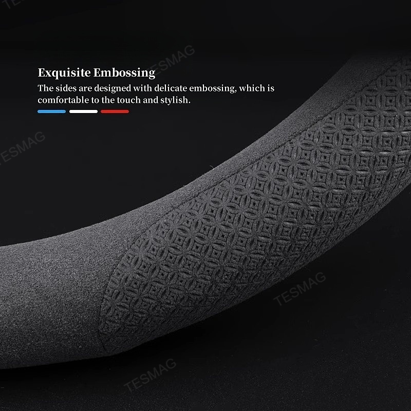 Nappa Leather Steering Wheel Cover for Tesla Model 3/Y