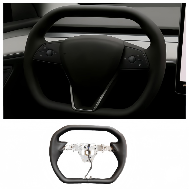 Nappa Leather Steering Wheel for Tesla Model 3 Highland/Model Y Juniper