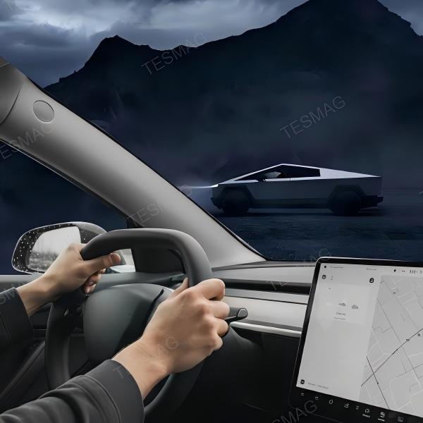 Nappa Leather Steering Wheel for Tesla Model 3 Highland/Model Y Juniper