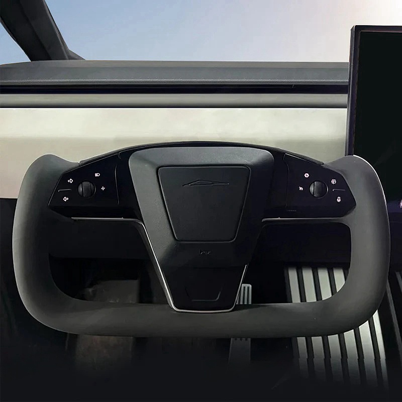 Nappa Leather Yoke Steering Wheel for Tesla Cybertruck