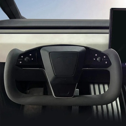 Nappa Leather Yoke Steering Wheel for Tesla Cybertruck