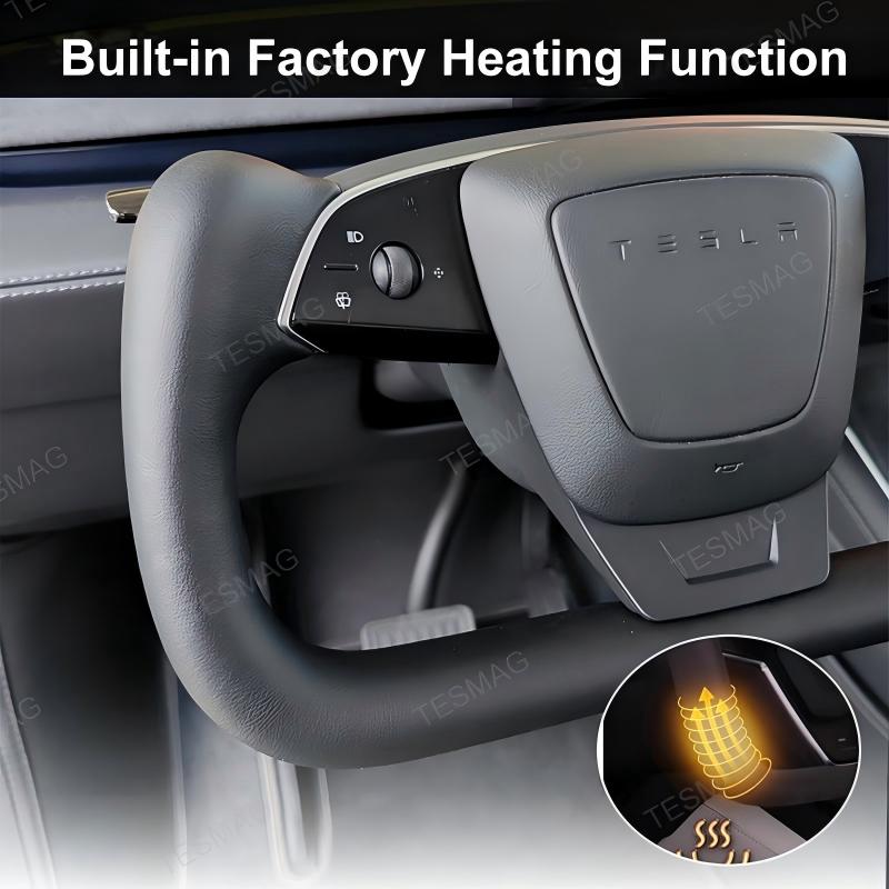 Nappa Leather Yoke Steering Wheel for Tesla Model Y Juniper/3 Highland