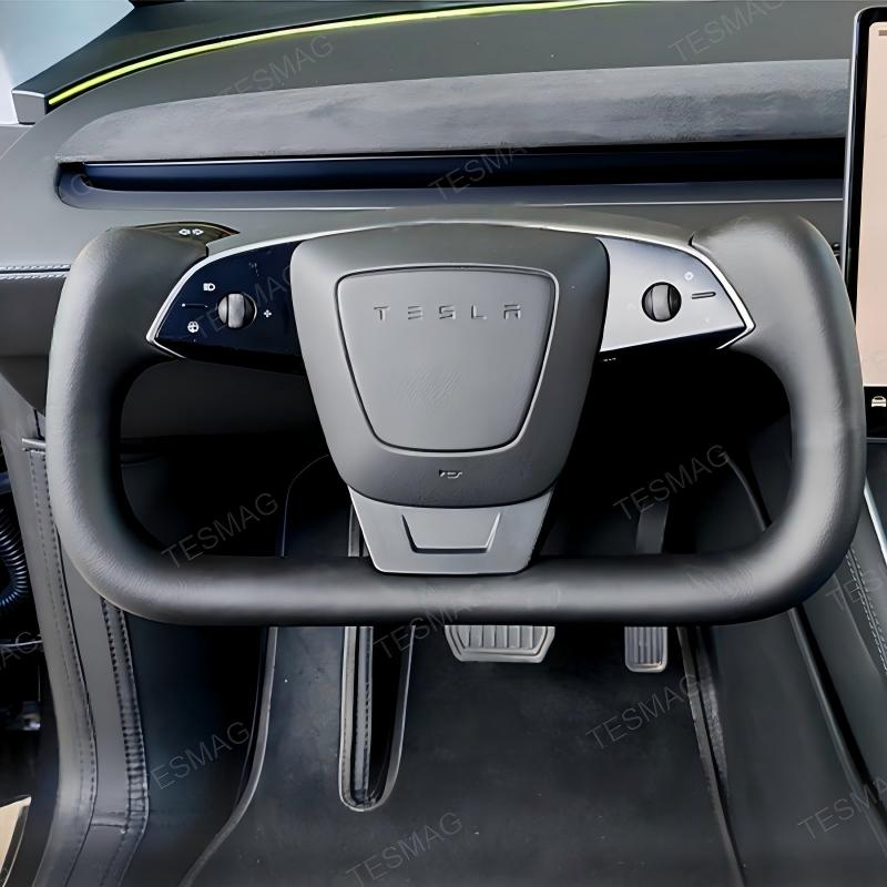 Nappa Leather Yoke Steering Wheel for Tesla Model Y Juniper/3 Highland