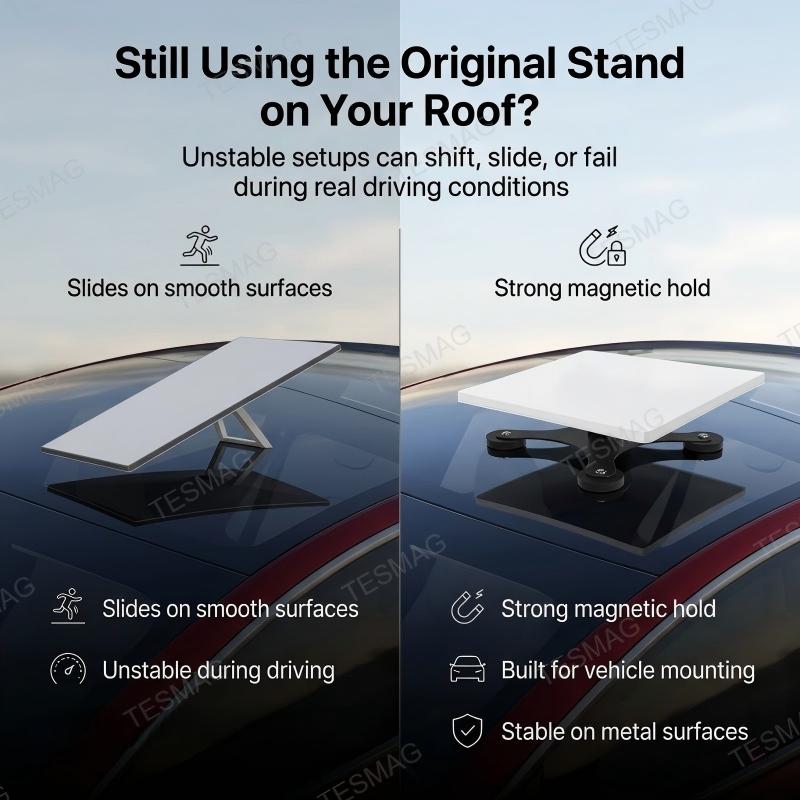 No-Drill Magnetic Mount for Starlink Mini RV Car Boat & Yacht Use