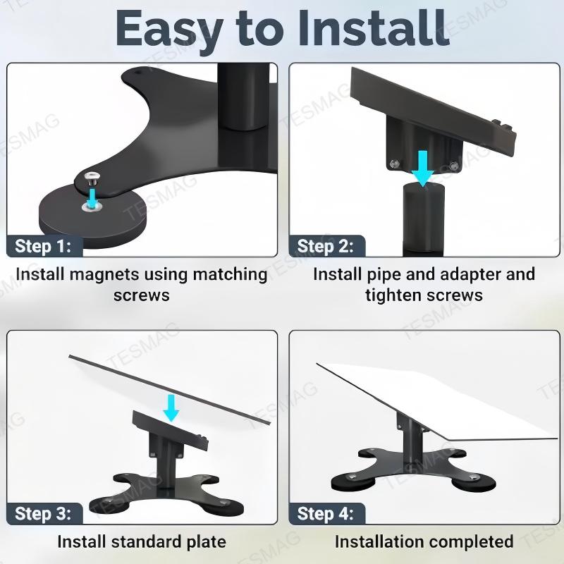 No-Drill Magnetic Roof Mount for Starlink Gen 3 RV Car & Boat Use