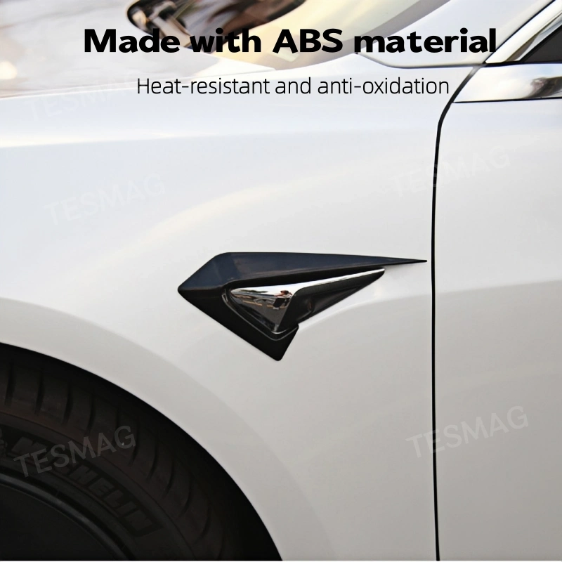 Premium ABS Tesla Side Camera Cover with Fender Vent Design for Model Y Juniper & Model 3 Highland