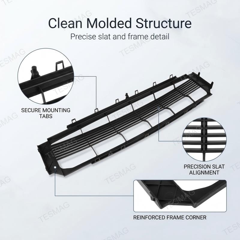 OE-Style Front Lower Center Grille for Tesla Model S 2016-2021 Replacement 1058022-00-B